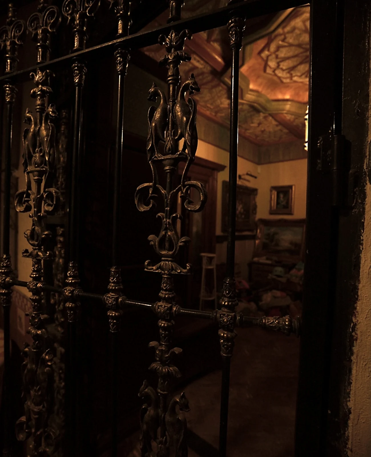 Historic ironwork at the entrance of Vista Alegre